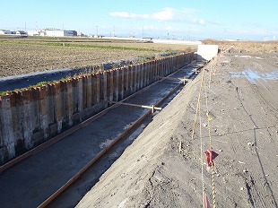 茶屋新田土地区画整理事業　第4期区画道路築造・舗装工事
